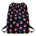 Colorful French Bulldog Print Drawstring Backpack