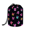 Colorful French Bulldog Print Drawstring Makeup Bag