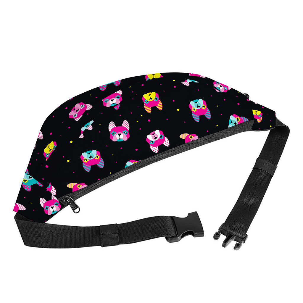 Colorful French Bulldog Print Fanny Pack