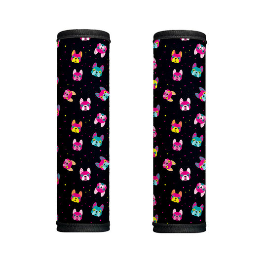 Colorful French Bulldog Print Handle Covers
