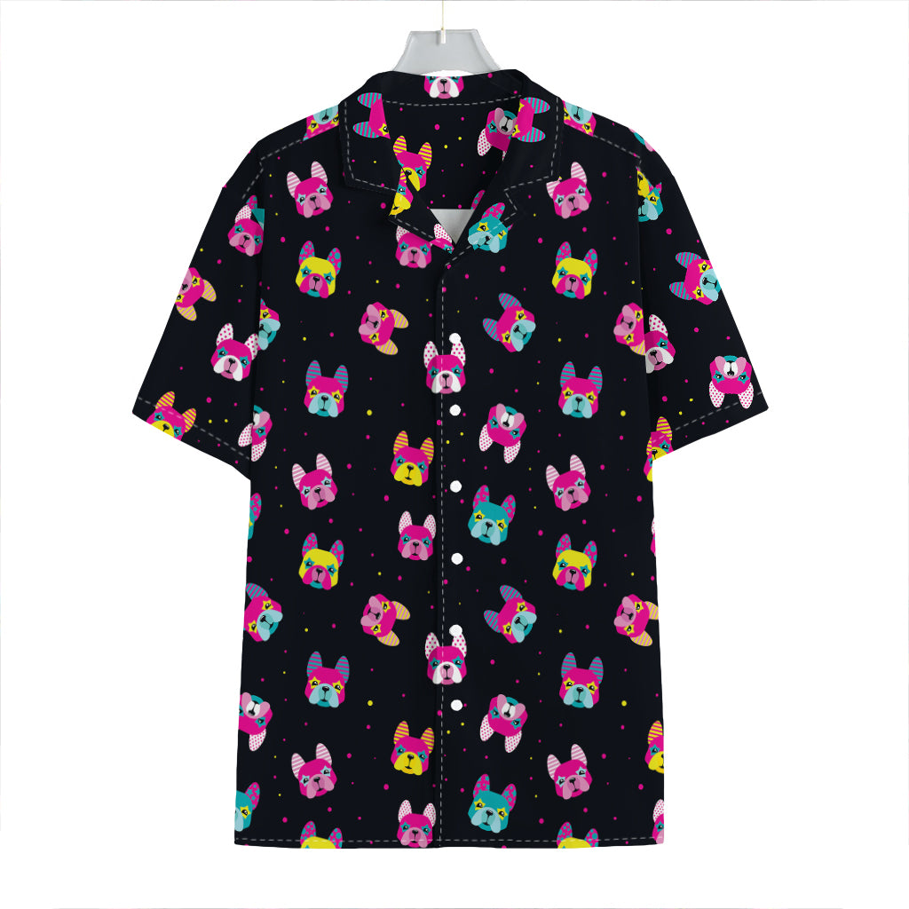 Colorful French Bulldog Print Hawaiian Shirt