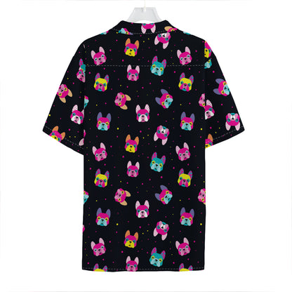 Colorful French Bulldog Print Hawaiian Shirt