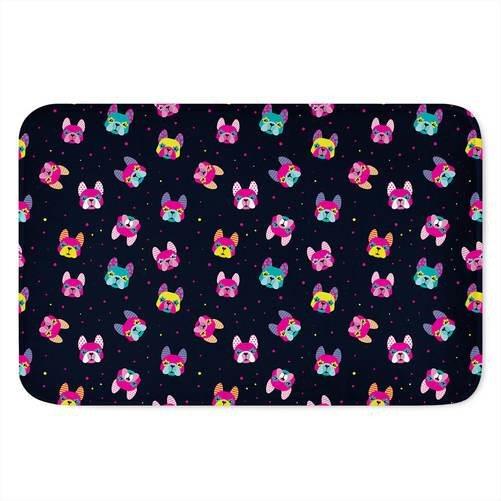 Colorful French Bulldog Print Indoor Door Mat