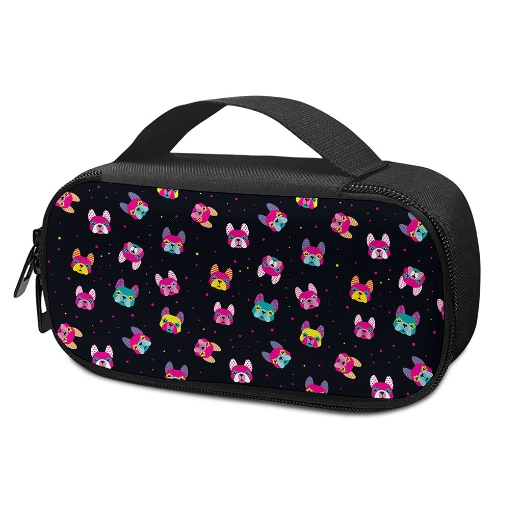 Colorful French Bulldog Print Insulin Cooler Travel Case