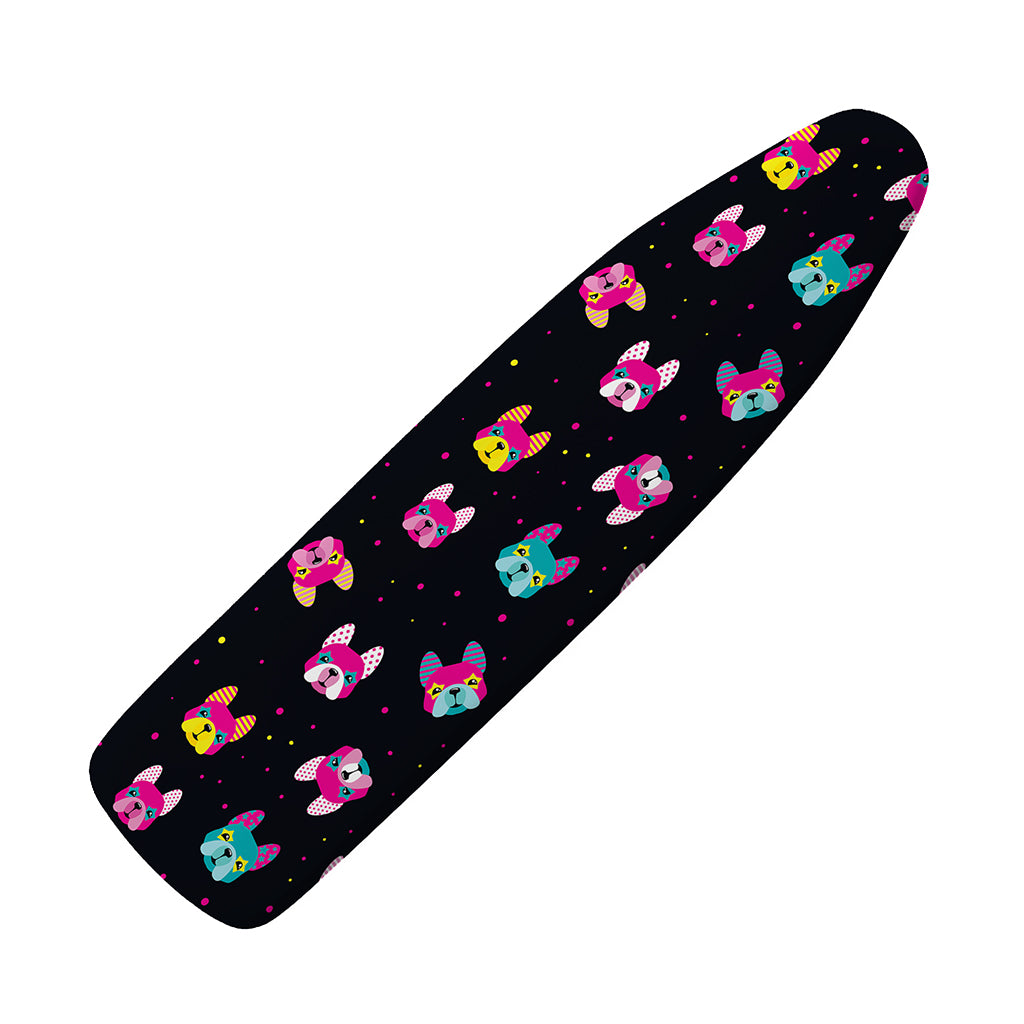 Colorful French Bulldog Print Ironing Board Cover