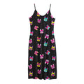 Colorful French Bulldog Print Jersey Midi Cami Dress
