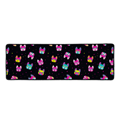 Colorful French Bulldog Print Long Kitchen Mat
