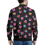 Colorful French Bulldog Print Men's Bomber Jacket