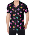 Colorful French Bulldog Print Men's Shirt