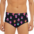 Colorful French Bulldog Print Men's Triangle Swim Briefs