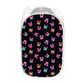 Colorful French Bulldog Print Mesh Laundry Hamper