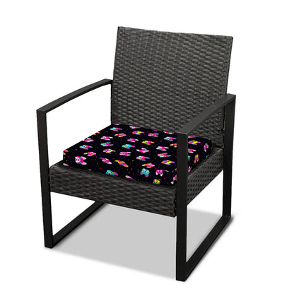 Colorful French Bulldog Print Outdoor Seat Cushion Cover