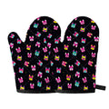 Colorful French Bulldog Print Oven Mitts