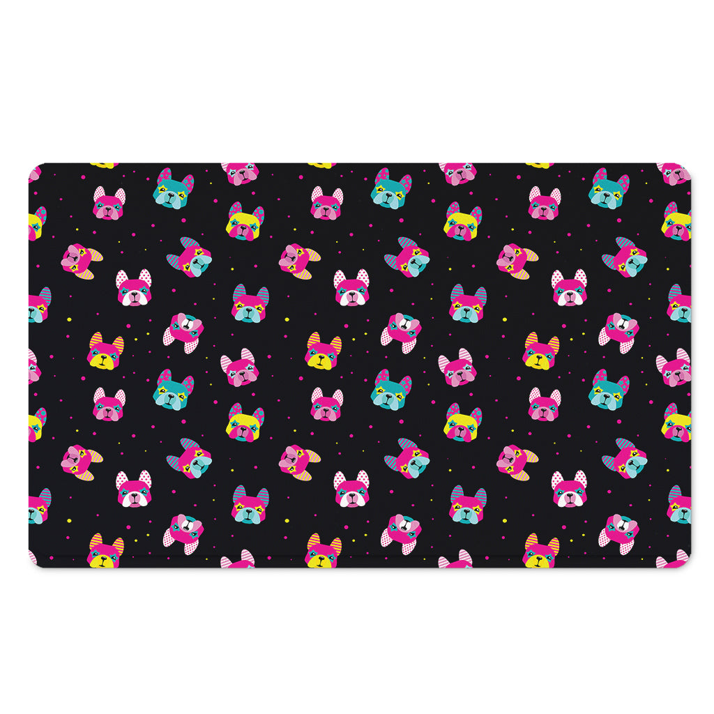 Colorful French Bulldog Print Polyester Doormat