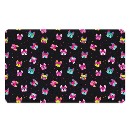 Colorful French Bulldog Print Polyester Doormat
