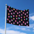 Colorful French Bulldog Print Polyester Flag