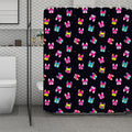 Colorful French Bulldog Print Polyester Shower Curtain
