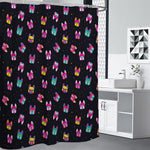 Colorful French Bulldog Print Premium Shower Curtain