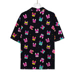 Colorful French Bulldog Print Rayon Hawaiian Shirt