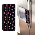 Colorful French Bulldog Print Refrigerator Handle Covers