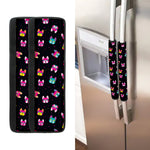 Colorful French Bulldog Print Refrigerator Handle Covers