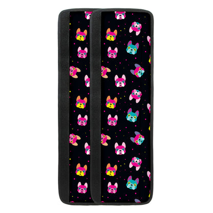 Colorful French Bulldog Print Refrigerator Handle Covers