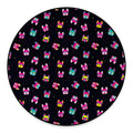 Colorful French Bulldog Print Round Floor Mat