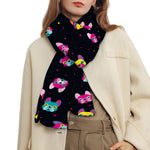 Colorful French Bulldog Print Scarf