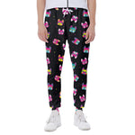 Colorful French Bulldog Print Scuba Joggers