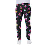 Colorful French Bulldog Print Scuba Joggers