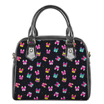 Colorful French Bulldog Print Shoulder Handbag