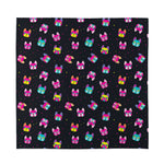 Colorful French Bulldog Print Silk Bandana