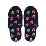 Colorful French Bulldog Print Slippers