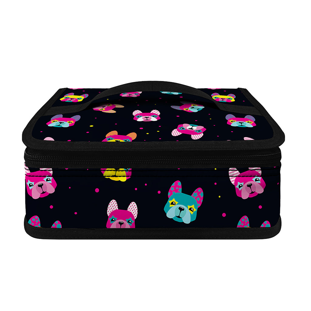 Colorful French Bulldog Print Small Lunch Bag