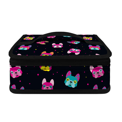 Colorful French Bulldog Print Small Lunch Bag