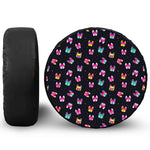 Colorful French Bulldog Print Tire Cover