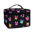 Colorful French Bulldog Print Travel Makeup Bag