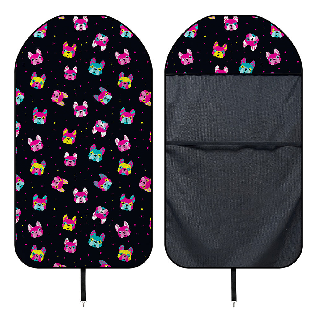 Colorful French Bulldog Print Waterproof Car Seat Cover