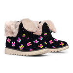 Colorful French Bulldog Print Winter Boots