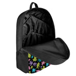 Colorful Frog Pattern Print 17 Inch Backpack