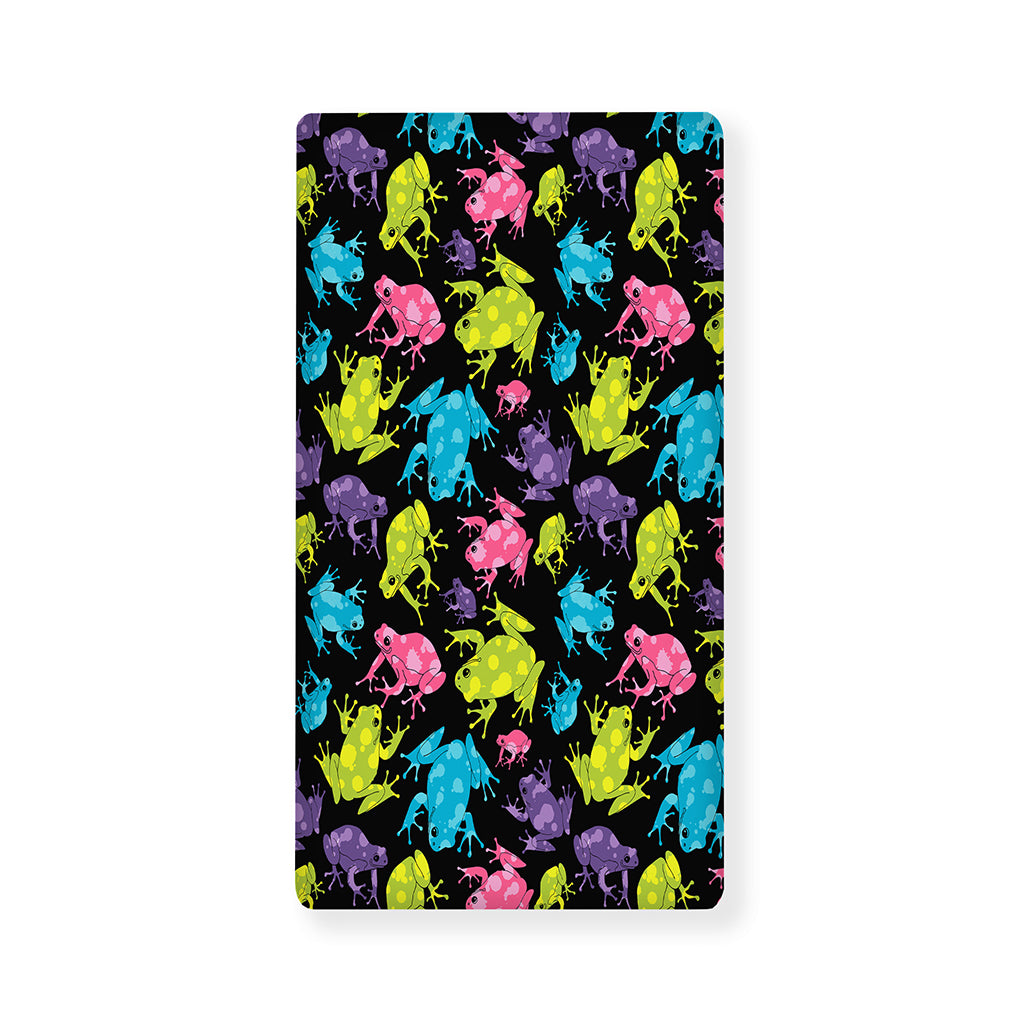 Colorful Frog Pattern Print Baby Crib Sheet