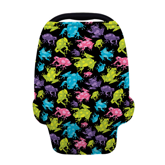 Colorful Frog Pattern Print Baby Seat Cover