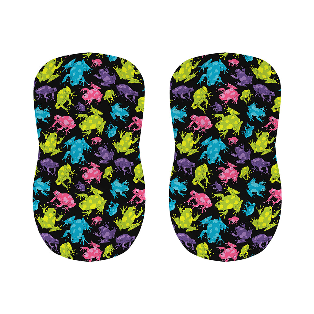 Colorful Frog Pattern Print Bar Stool Covers