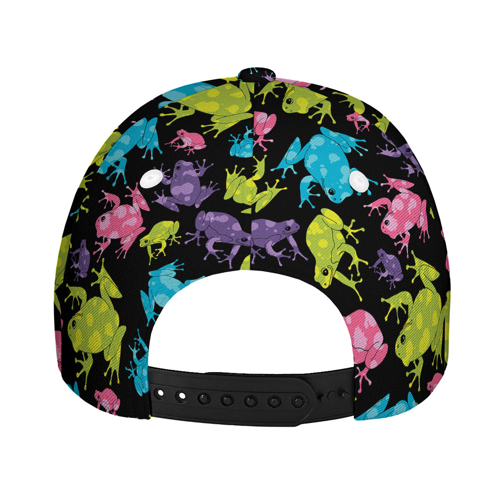 Colorful Frog Pattern Print Baseball Cap
