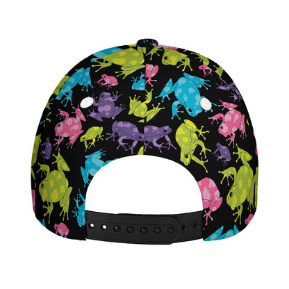 Colorful Frog Pattern Print Baseball Cap