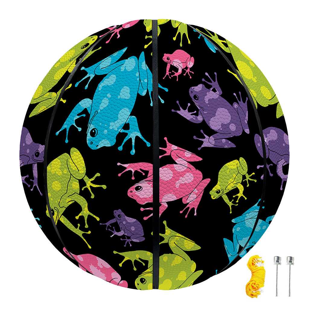 Colorful Frog Pattern Print Basketball