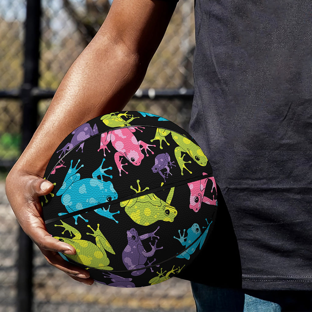 Colorful Frog Pattern Print Basketball