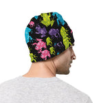 Colorful Frog Pattern Print Beanie