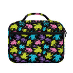 Colorful Frog Pattern Print Briefcase Bible Bag