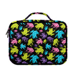Colorful Frog Pattern Print Briefcase Bible Bag